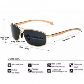 Goggle Men's aluminum magnesium polarized sunglasses male wave driving glasses - CY1825OUW40 $23.42