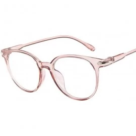 Aviator Blocking Glasses Non Prescription Eyeglasses - Pink - CX194GZ0NXW $12.37
