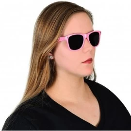 Oversized Polarized Sunglasses Vintage Retro Designer Unisex Sun Glasses UV400 - 1 Matte Black Frame - C218D9I33TR $9.91