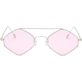 Cat Eye Women's Fashion Cat Eye Shade Sunglasses Integrated Stripe Vintage Glasses 2019 Fashion - Pink - CG18TL9YDTD $7.90