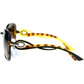 Butterfly Wavy Swirl Arm Large Coveage Butterfly Sunglasses - Black Tortoise - C511ZKXLSY1 $10.66