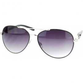 Aviator Womens Aviator Sunglasses Top Bar Colored Frame Round Aviators - Black - C011URC0N05 $19.05