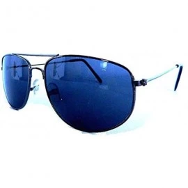 Aviator New Aviator Pilot Sunglasses - Gunmetal Frame/Dark Grey Lens - CD11E5BOJVX $11.91