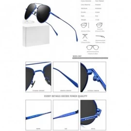 Aviator Pure Titanium Polarized Sunglasses Men 8507 8506 - CK1952IYA9Q $40.72