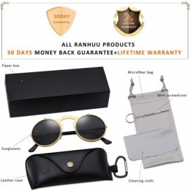 Sport Circle Flip Up Sunglasses Gothic Round Retro John Lennon Style Sun Glasses Steampunk Sunglasses - CA18RXQTDKN $10.17