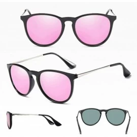 Goggle Luxury Polarized Sunglasses Women Men Gold Rose Mirror Sun Glasses Vintage Shades UV400 Oculos Lunette - Silver - C819...