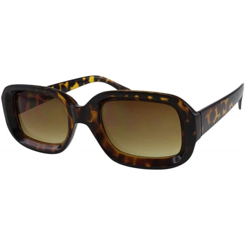 Square Wiz - Concave Unisex Sunglasses with Microfiber Pouch - Tortoise / Smoke - CH18IILK3AZ $11.87