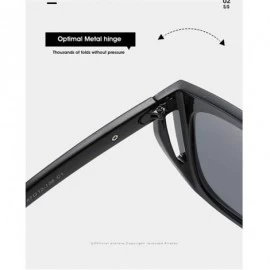 Goggle Sunglasses Classic Lady Retro UV400 Leisure Travel Sunglasses - Blue-framed Brown Lenses - C418YC6U4UY $55.52
