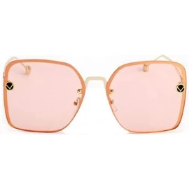 Aviator 2019 new sunglasses ladies fashion big box sunglasses - marine film sunglasses female tide - D - CJ18S8N443X $44.32