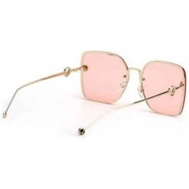Aviator 2019 new sunglasses ladies fashion big box sunglasses - marine film sunglasses female tide - D - CJ18S8N443X $44.32