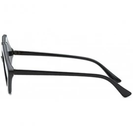 Oversized Fashion Lips Frame Oversized Plastic Lenses Sunglasses for Women UV400 - Black Gray - CE18N780KZH $19.37