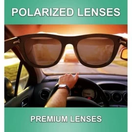 Aviator Wood Sunglasses Polarized Men Women - Standard Size 140mm - C718ARMI44A $24.17