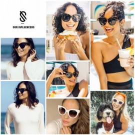 Oval Retro Vintage Cateye Oversized Women Sunglasses Designer Glasses HOLIDAY SJ2074 - CQ18U8OY23Z $14.22