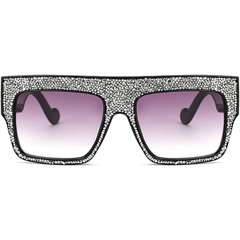 Goggle Womens Fashion Trendy Oversized Sunglasses Metal Hollow Cut Out - Silver Grey - CD18DUKO4T6 $14.10