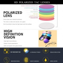Cat Eye Polarized Cat Eye Clip-on Sunglasses Anti-Glare UV Protection Sunglasses Over Prescription Glasses - Silver - CD198GD...