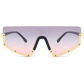 Rectangular New Fashion One-piece glasses Oversized Windproof Sunglasses Mens Goggle Big Frame Women's Visor Sunglasses - C71...
