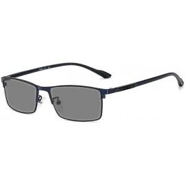 Square 2019 new fashion men's myopia Sun photochromic business metal full frame brand designer glasses frame - CY18QIE5CMR $3...