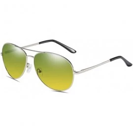Rimless Polarized Sunglasses for Men Stainless Steel Frame UV400 Lenses Driving Outdoor Eyewear - E - CT198OE853O $15.97