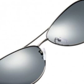 Rimless Polarized Sunglasses for Men Stainless Steel Frame UV400 Lenses Driving Outdoor Eyewear - E - CT198OE853O $15.97