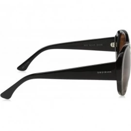 Oval for Women Fashion Oversized Round Frame 12 - Black Fade Tortoise - CH1875G5U9D $47.09