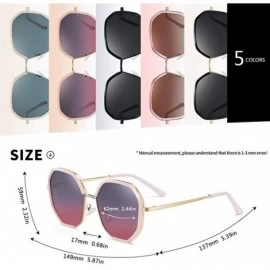 Oversized Women Square Polarized Sunglasses Ladies Fashion Oversized Sun Glasses Female Gradient Eyewear Goggles UV400 - CD19...
