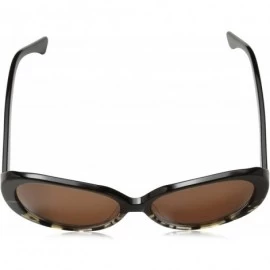 Oval for Women Fashion Oversized Round Frame 12 - Black Fade Tortoise - CH1875G5U9D $21.29