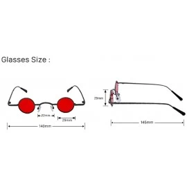 Sport Small Circle Multicolor Hip Hop Style Sunglasses Personalized Glasses Decorative Mirror - 1 - CM190QUI636 $57.79