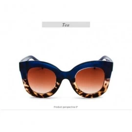 Oversized Fashion Sunglasses Gradient Oversized Outdoor - Tea - CK197HN7WZX $23.84