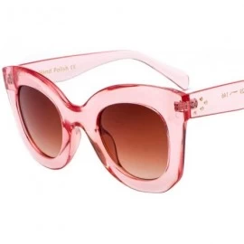 Oversized Fashion Sunglasses Gradient Oversized Outdoor - Tea - CK197HN7WZX $23.84