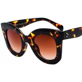 Oversized Fashion Sunglasses Gradient Oversized Outdoor - Tea - CK197HN7WZX $23.84