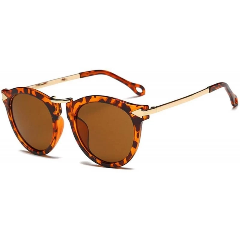 Cat Eye Sun Glasses Cat Eye Sunglasses Retro Eyewear Women Arrow Decoration Metal Temple Sun Glasses-6 - CK199HY7OUU $46.34
