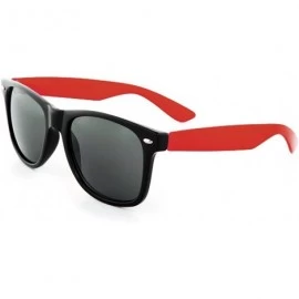 Wayfarer Retro Classic Sunglasses Men Women Shades Dark Lens - Red - CL1199T77H9 $18.57