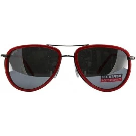 Aviator 3 Pairs Swag Aviator B Fashion Sunglasses Black Red Pink Frame Flash Mirror Lens - CD18Z6QAWAH $32.19
