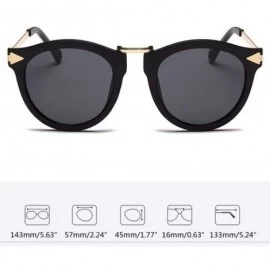 Cat Eye Sun Glasses Cat Eye Sunglasses Retro Eyewear Women Arrow Decoration Metal Temple Sun Glasses-6 - CK199HY7OUU $24.39