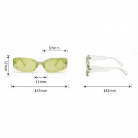 Goggle Sunglasses Retro Eyewear Fashion Radiation Protection for Women Goggles Plastic Frame Glasses (Green) - Green - CL196D...