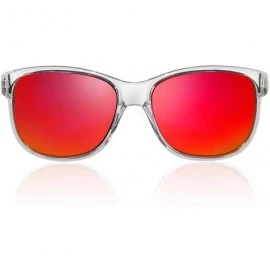 Sport Barracuda Sport Sunglasses G3218 - Red/Clear - C118C3T66M9 $27.09