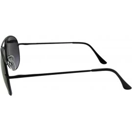 Aviator Mens Big Aviator Bifocal Sunglasses B83 - Black Frame Gray Lenses - CY18IH6OG9X $12.11