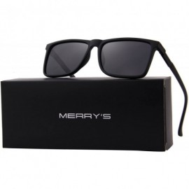 Rectangular Polarized Rectangle Sports Sunglasses for Driving Fishing Golf Superlight Frame S8296 - Matte Black - CF1882QDXU7...