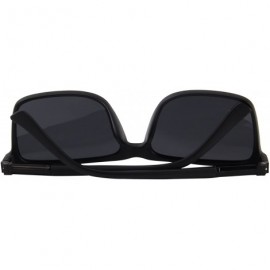 Rectangular Polarized Rectangle Sports Sunglasses for Driving Fishing Golf Superlight Frame S8296 - Matte Black - CF1882QDXU7...