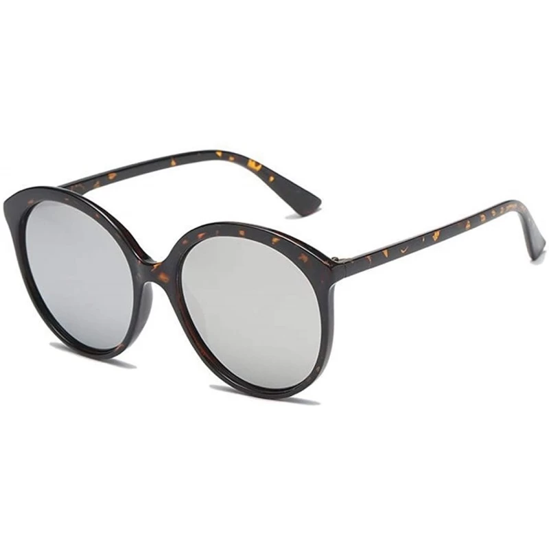 Sport Female Big box Sunglasses Shade Glasses Men and women Sunglasses - Leopard Print - C118LLCHIDZ $7.54