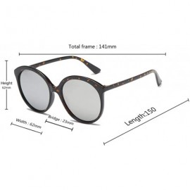 Sport Female Big box Sunglasses Shade Glasses Men and women Sunglasses - Leopard Print - C118LLCHIDZ $7.54