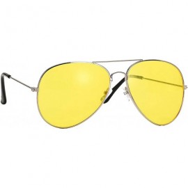 Aviator New (Unisex Mens Ladies) Aviator Style Night Driving polarized Sunglasses UV400 Lense brand - CW11KXPB7PB $21.41