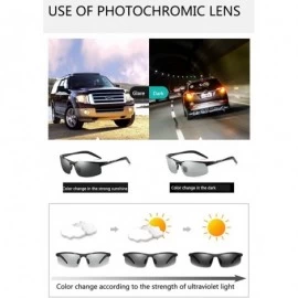 Rimless Topsports Photochromic Polarized Sunglasses Men Al-Mg Titanium Sunglasses for Driving - Silver - C6185T3394M $29.24