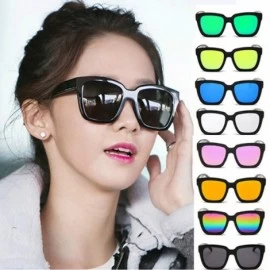 Goggle For Women Polarized Mirrored Lens Fashion Goggle Eyewear Square Oversized Sunglasses (Orange) - Orange - C518OXGG66A $...