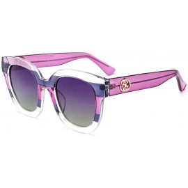 Rimless Fashion Contrast Color Sunglasses Driving Driving Box Mirror Tide Classic Sunglasses - CP18X93GZGT $50.78