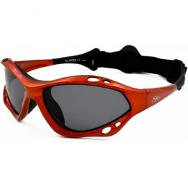 Sport Classic Floating Polarized Sunglasses With Strap for Extreme Sports 100% UVA & UVB Protection - Metallic Orange - CP115...