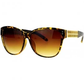 Square Womens Oversized Fashion Sunglasses Designer Style Square Frame - Tortoise (Brown Gradient) - CZ187DWR8GM $20.93