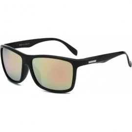Sport Men Retro Vintage Ultra Light Sports Rectangular UV Protection Fashion Sunglasses - Peach - CJ18WU9XO45 $21.40