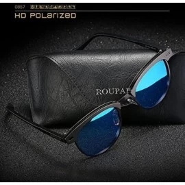 Oval Metal polarized sunglasses - C518D79RXKT $38.90