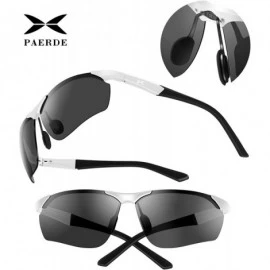Wayfarer Men's Polarized Sports Sunglasses for men Driving Cycling Fishing Golf Running Metal Frame Sun Glasses - CE1963Z8XX7...